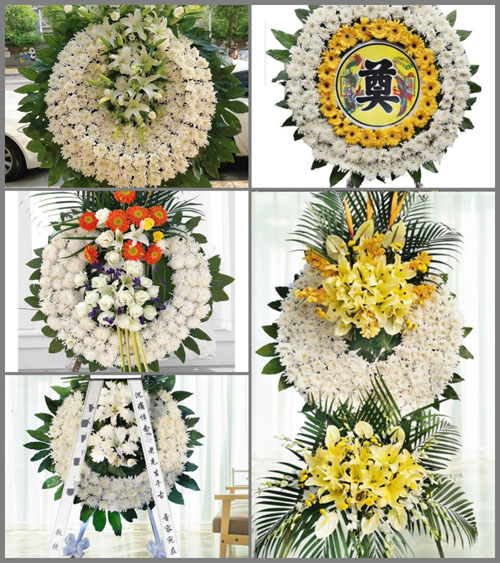 山西晋城泽州县晋庙铺镇黑石岭村花圈速递